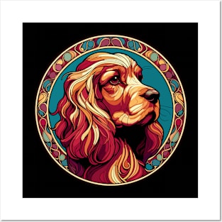Cocker Spaniel - Art Nouveau - Dog Lover Design Posters and Art